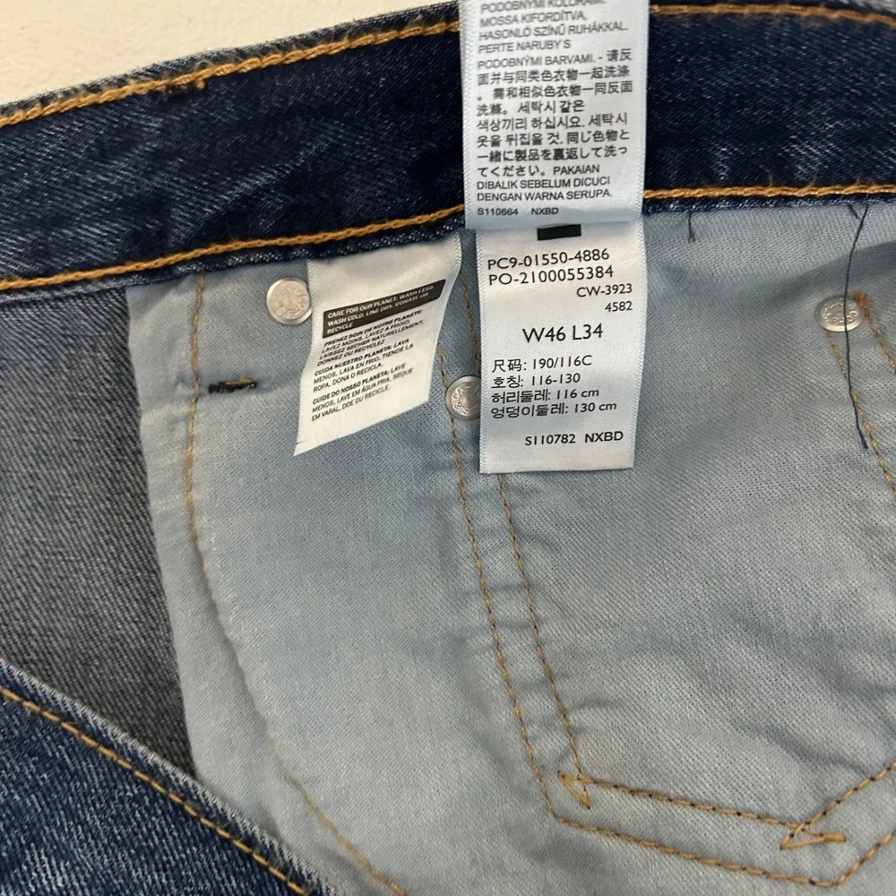 Levi's 550 Relaxed Fit Jeans Mens 46x34 Blue Medium Wash Tapered Leg